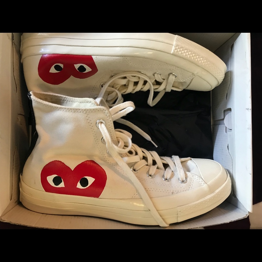 Comme des Garcons White high tops